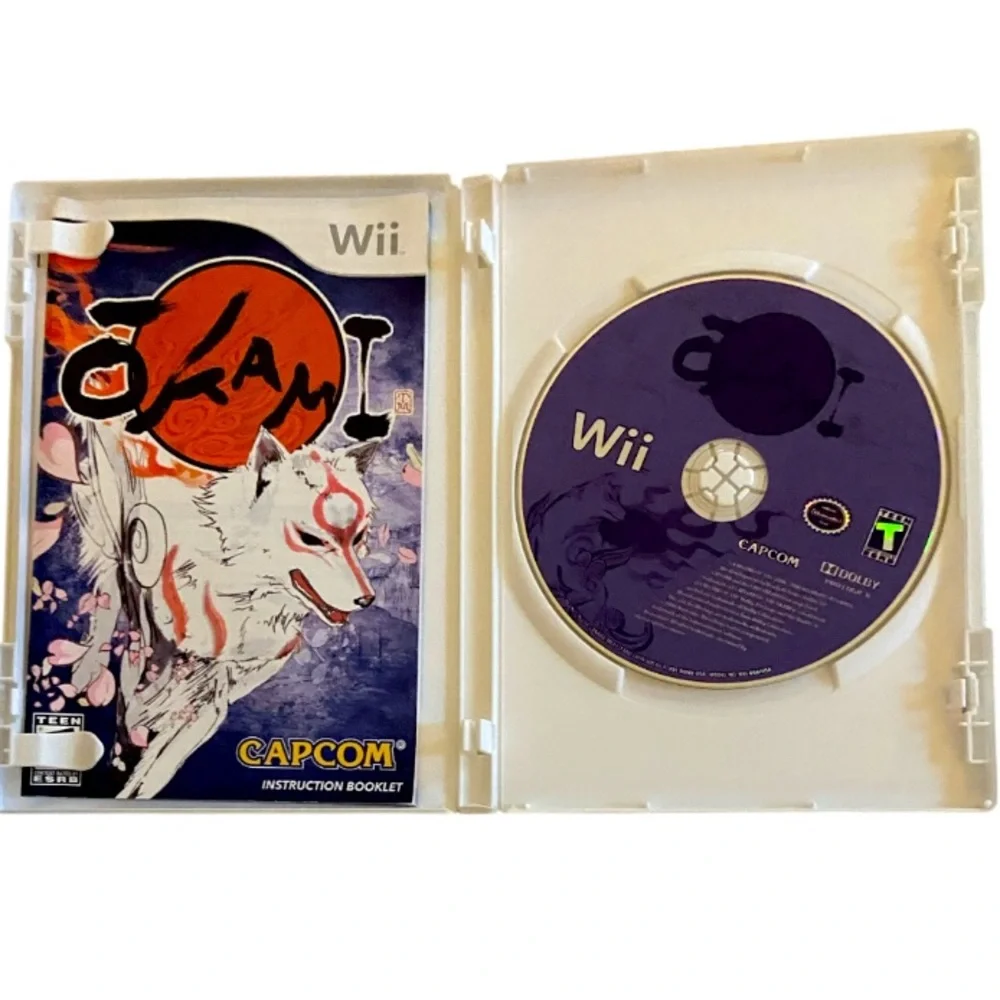 Okami (Nintendo Wii, 2008) Complete *TESTED* CIB